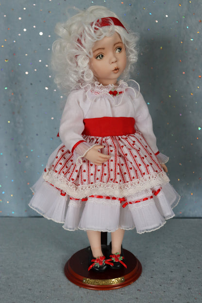 GiGi - OOAK - 14" Porcelain Doll - from Dianna Effner mold Expressions - MAFD
