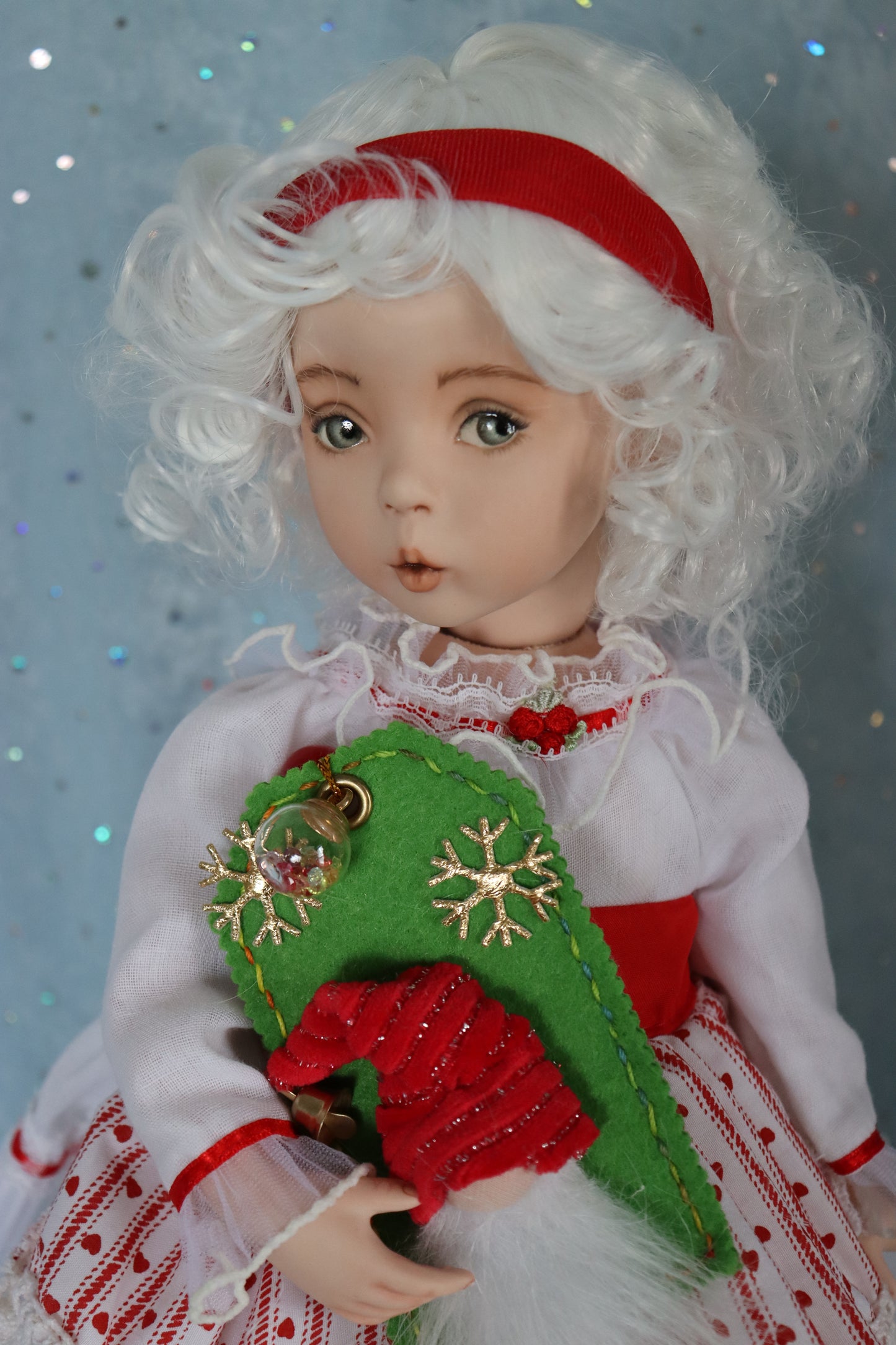 GiGi - OOAK - 14" Porcelain Doll - from Dianna Effner mold Expressions - MAFD