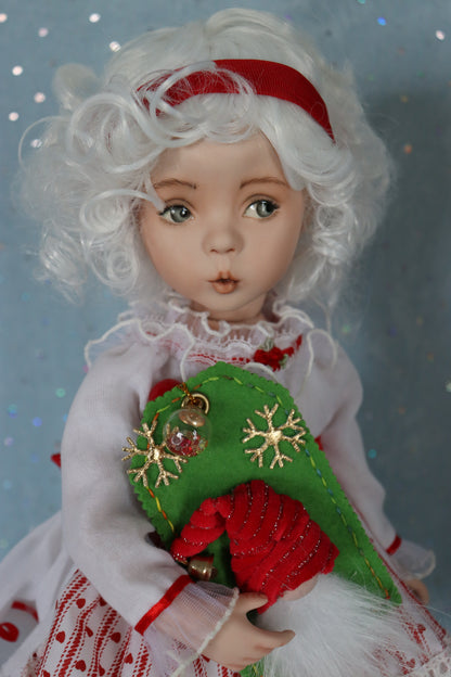 GiGi - OOAK - 14" Porcelain Doll - from Dianna Effner mold Expressions - MAFD