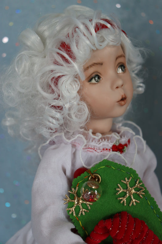 GiGi - OOAK - 14" Porcelain Doll - from Dianna Effner mold Expressions - MAFD