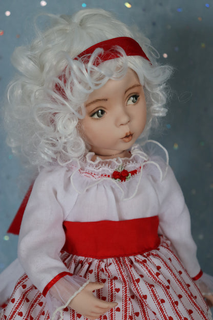 GiGi - OOAK - 14" Porcelain Doll - from Dianna Effner mold Expressions - MAFD