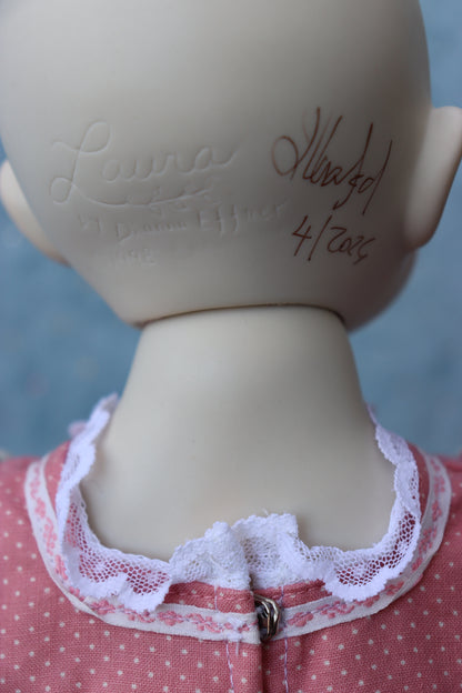 RARE Laura- OOAK - 20" Porcelain Doll - from Dianna Effner mold - MAFD