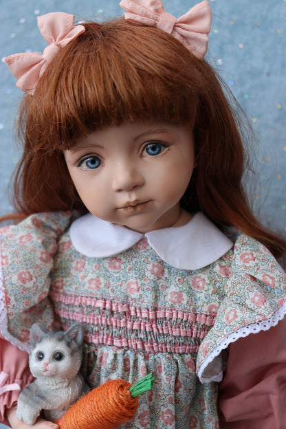 April - OOAK - 18" Porcelain Doll - from Dianna Effner mold Expressions - MAFD