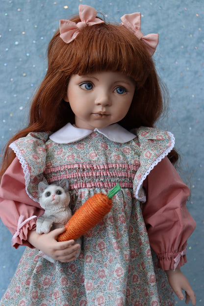 April - OOAK - 18" Porcelain Doll - from Dianna Effner mold Expressions - MAFD