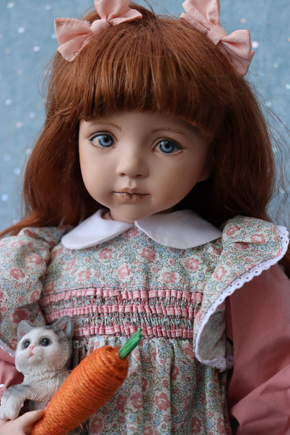 April - OOAK - 18" Porcelain Doll - from Dianna Effner mold Expressions - MAFD