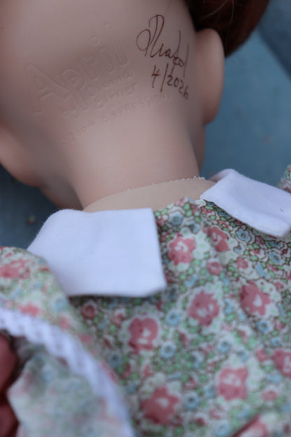 April - OOAK - 18" Porcelain Doll - from Dianna Effner mold Expressions - MAFD