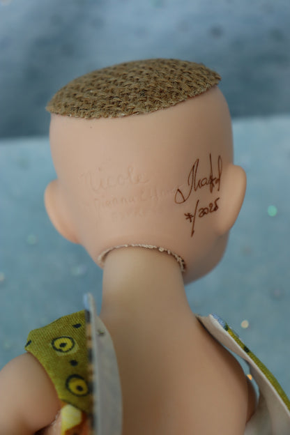 Nicole - OOAK - 12" Porcelain Doll - from Dianna Effner mold Expressions - MAFD