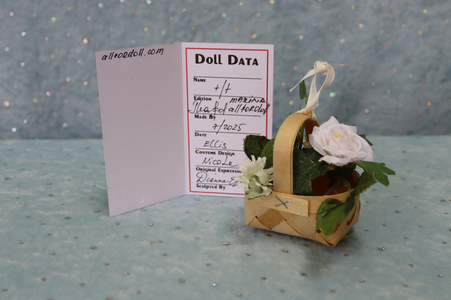 Nicole - OOAK - 12" Porcelain Doll - from Dianna Effner mold Expressions - MAFD