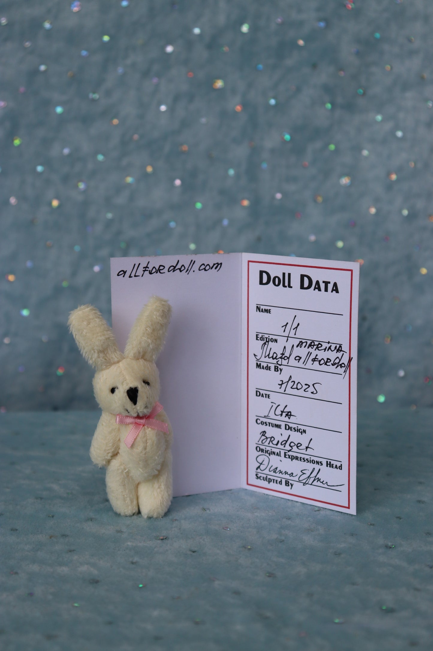 Bridget - OOAK - 11" Porcelain Doll - from Dianna Effner mold Expressions - MAFD