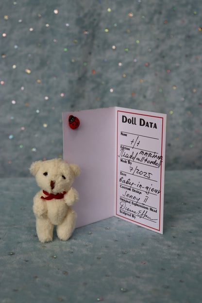 Jenny 2 - OOAK - 11" Porcelain Doll - from Dianna Effner mold Expressions - MAFD