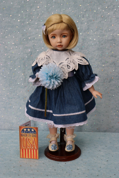 Brooke - OOAK - 15" - Porcelain Doll - from Dianna Effner mold Expressions- MAFD