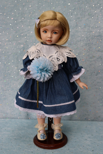 Brooke - OOAK - 15" - Porcelain Doll - from Dianna Effner mold Expressions- MAFD