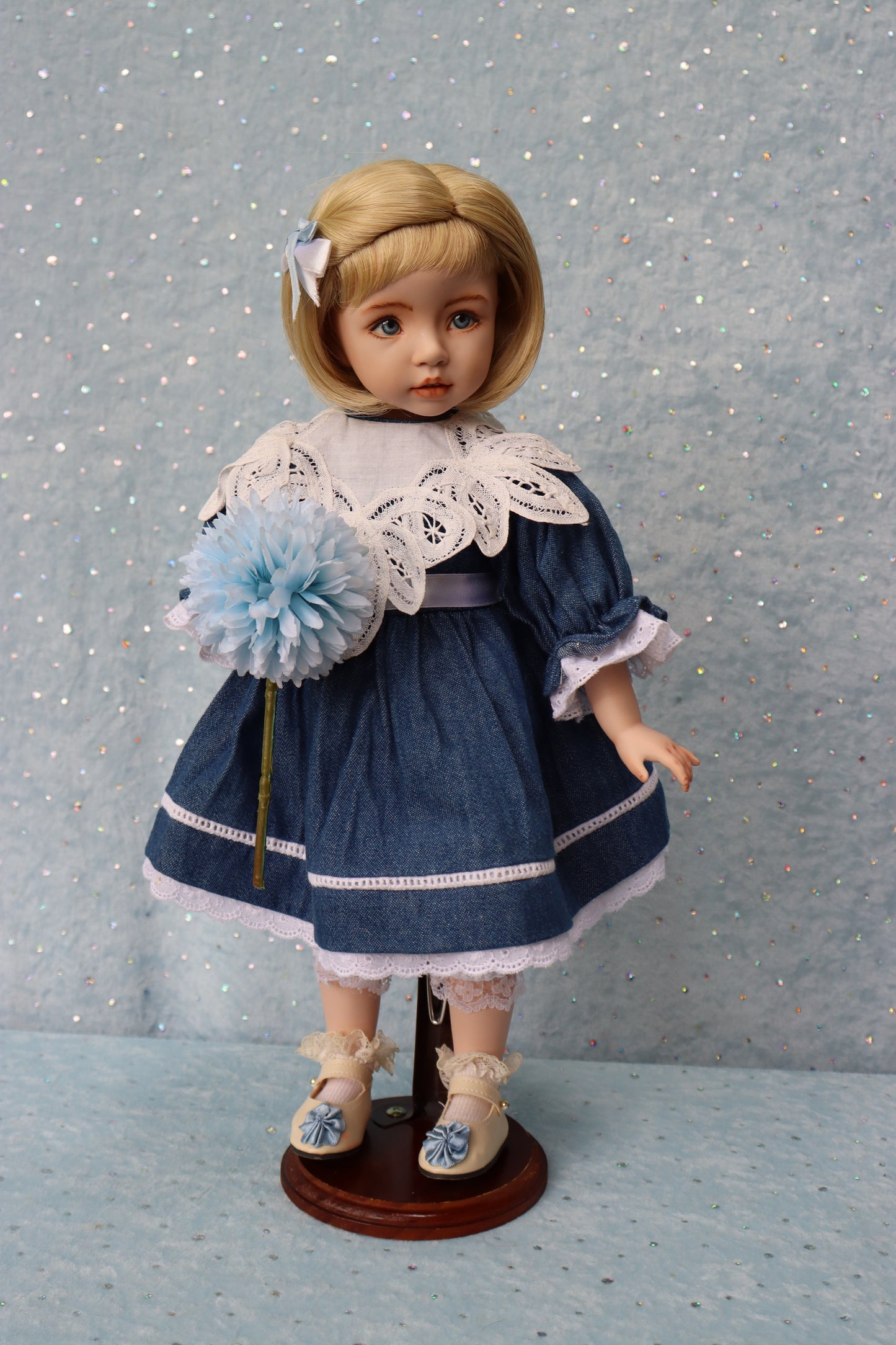 Brooke - OOAK - 15" - Porcelain Doll - from Dianna Effner mold Expressions- MAFD