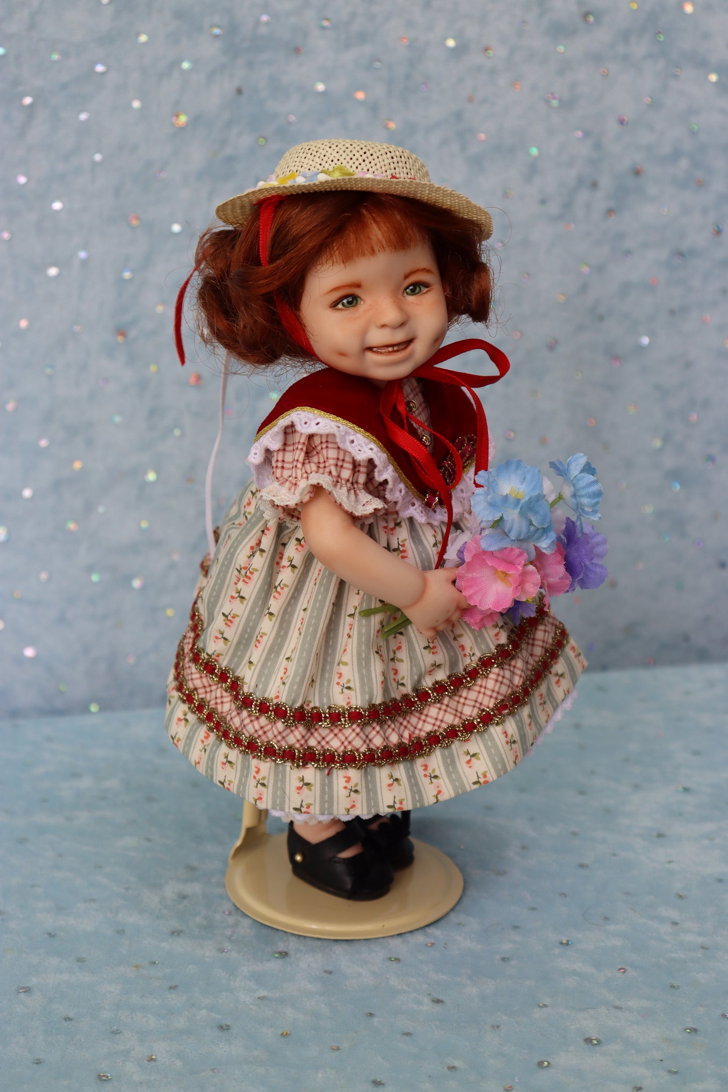 Dimples- OOAK - 8.5" Porcelain Doll - from Dianna Effner mold Expressions - MAFD