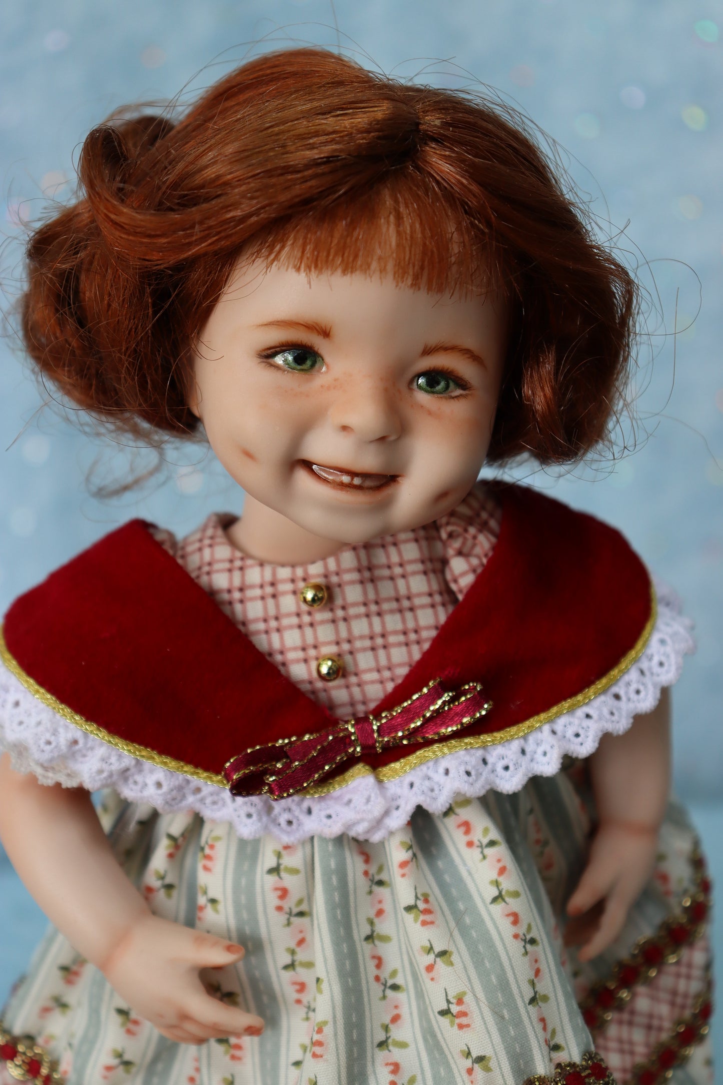 Dimples- OOAK - 8.5" Porcelain Doll - from Dianna Effner mold Expressions - MAFD