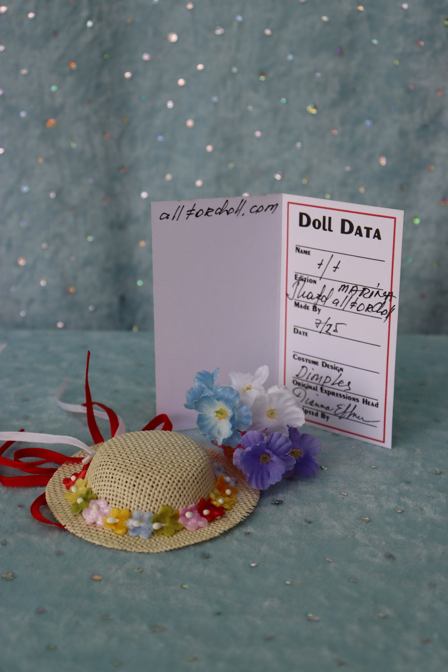 Dimples- OOAK - 8.5" Porcelain Doll - from Dianna Effner mold Expressions - MAFD