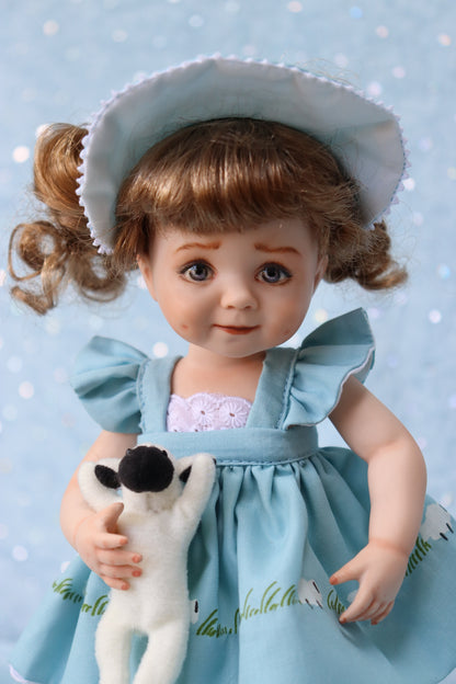 Angel Eyes - OOAK - 8.5" Porcelain Doll - from Dianna Effner mold - MAFD