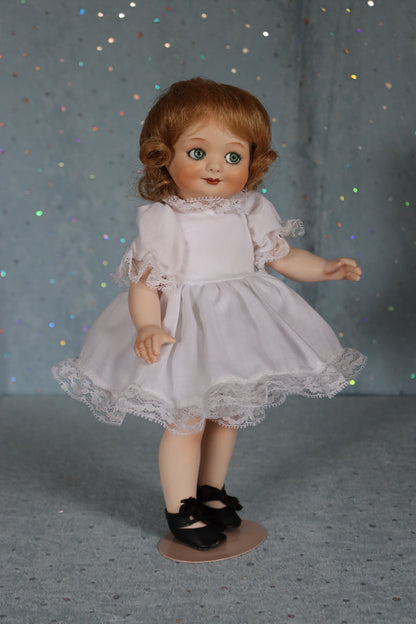 German Googly - Bell mold 2256 - Antique Repro -11" Porcelain Doll - AllforDoll
