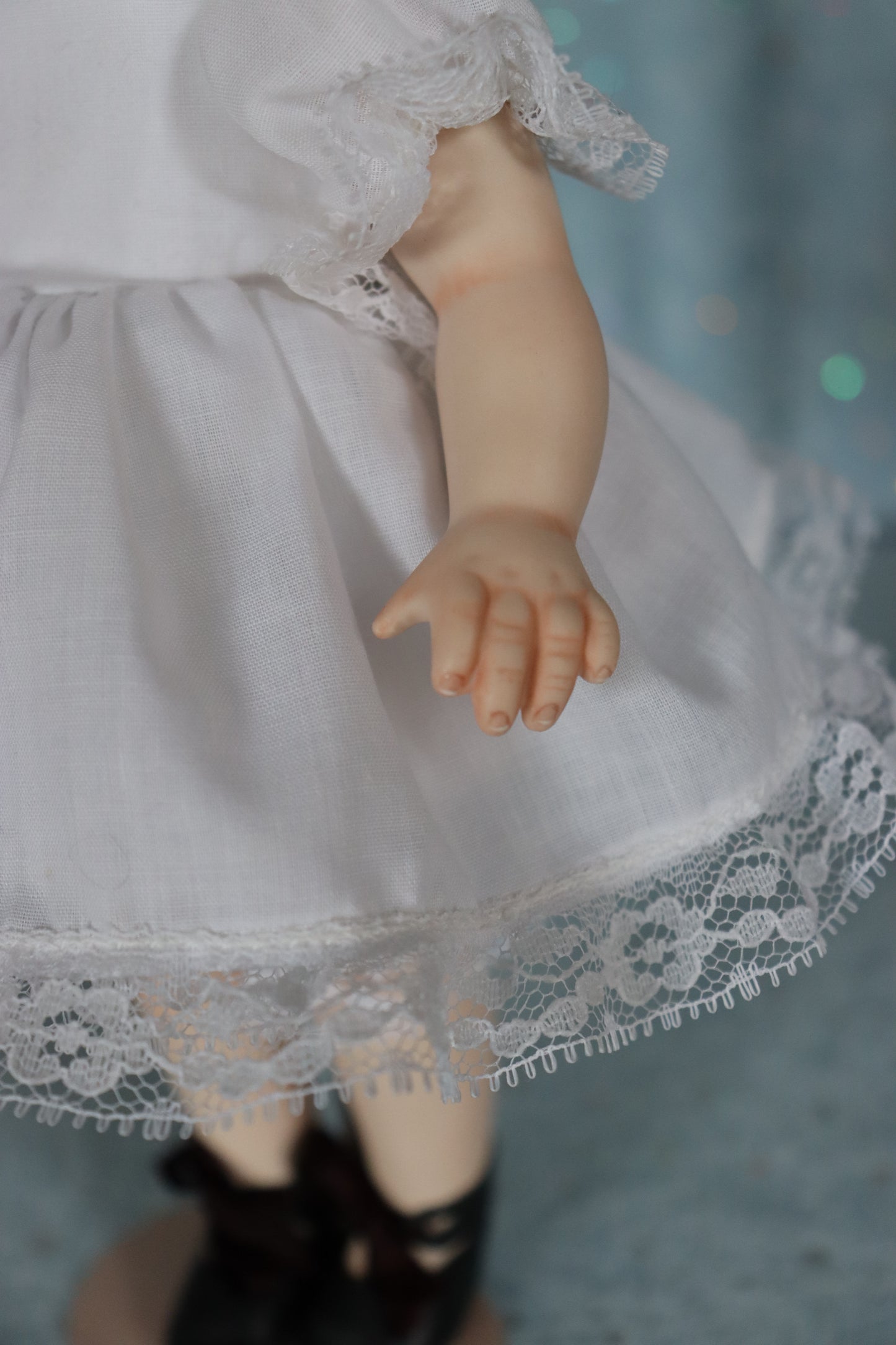 German Googly - Bell mold 2256 - Antique Repro -11" Porcelain Doll - AllforDoll