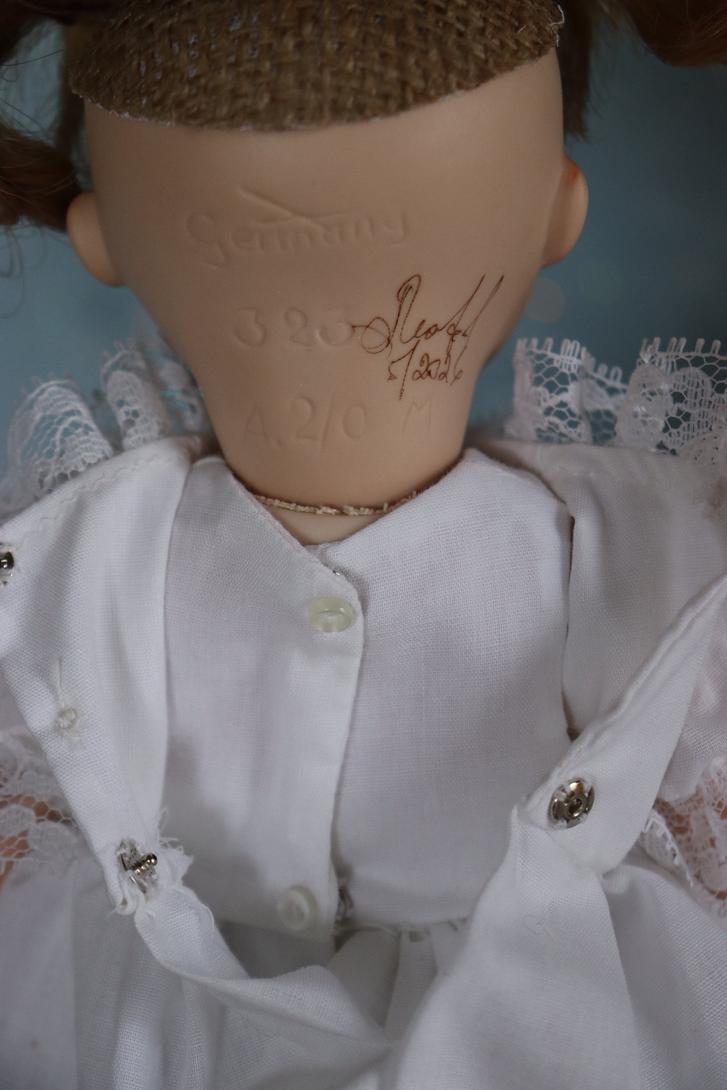 German Googly - Bell mold 2256 - Antique Repro -11" Porcelain Doll - AllforDoll