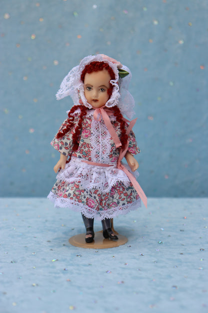 LF Jumeau - Doreen Sinnett -5" Repro Antique Mignonette Doll- Dollhouse - MAFD