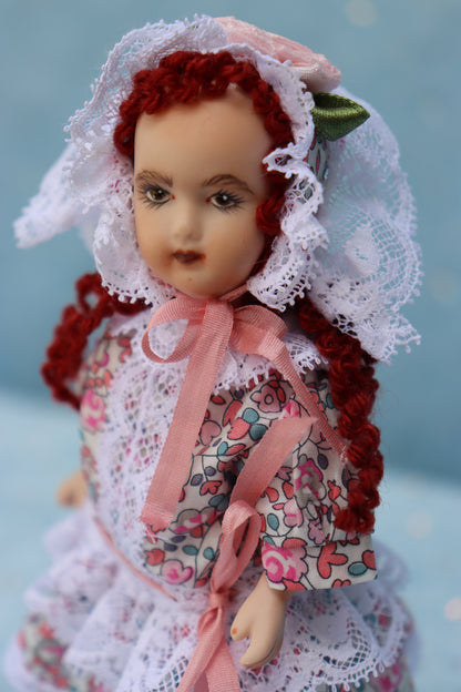 LF Jumeau - Doreen Sinnett -5" Repro Antique Mignonette Doll- Dollhouse - MAFD