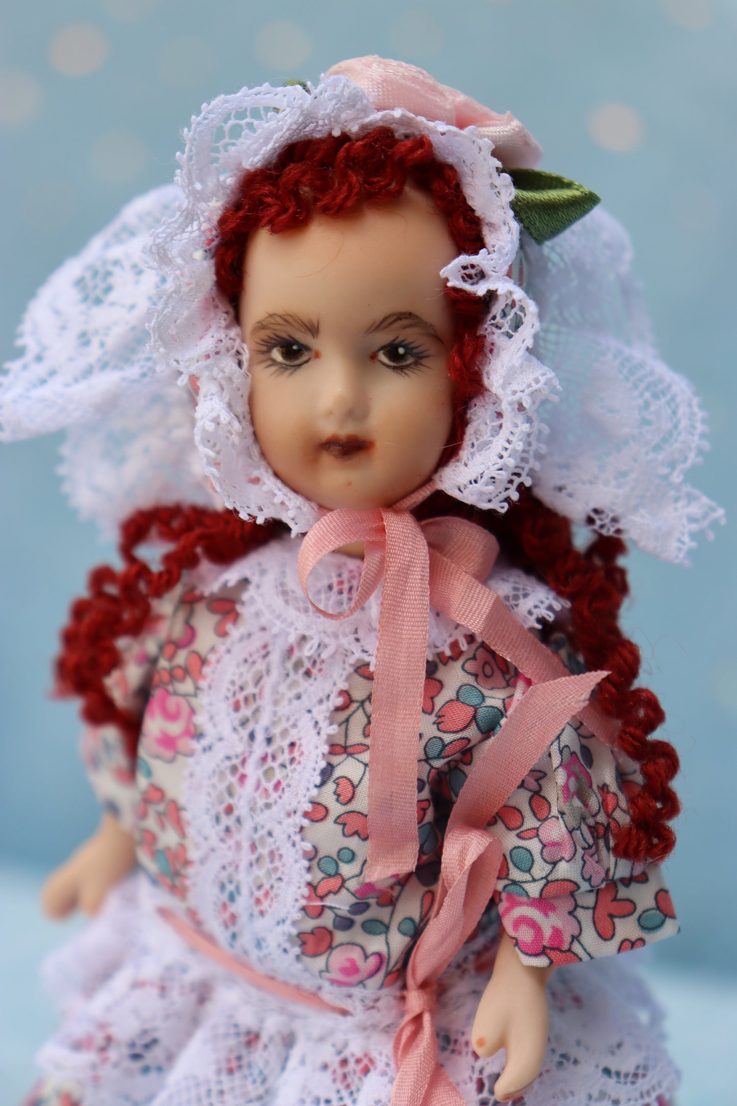 LF Jumeau - Doreen Sinnett -5" Repro Antique Mignonette Doll- Dollhouse - MAFD