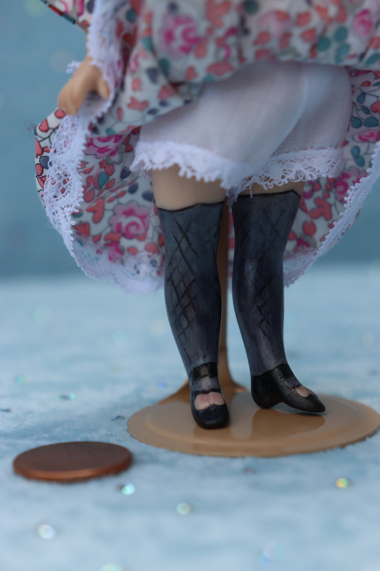 LF Jumeau - Doreen Sinnett -5" Repro Antique Mignonette Doll- Dollhouse - MAFD