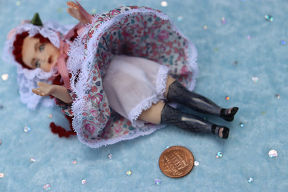 LF Jumeau - Doreen Sinnett -5" Repro Antique Mignonette Doll- Dollhouse - MAFD