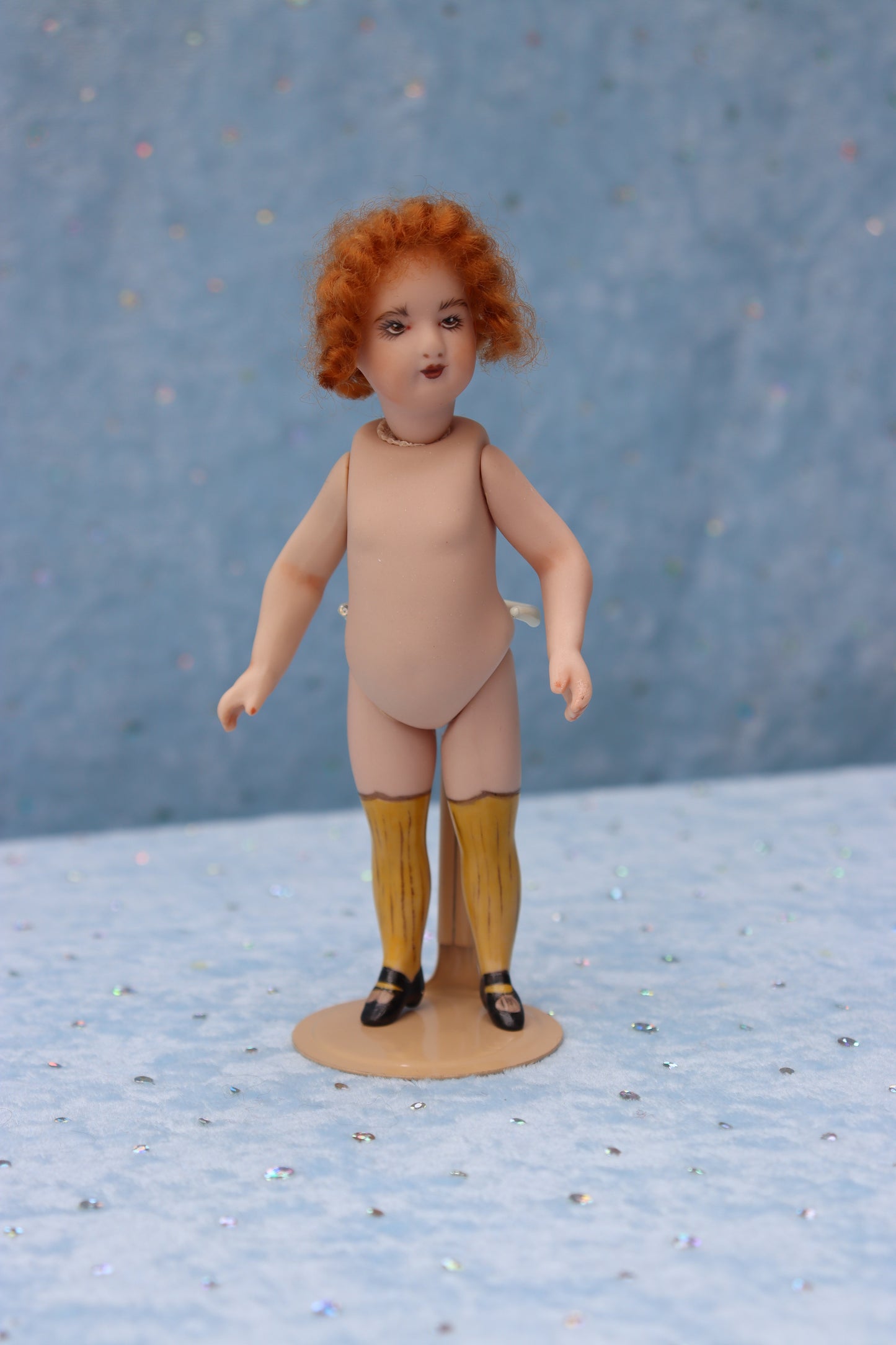 EMMA 3 22 18/0- 5" Mignonette Doll - Antique Repro - Dollhouse - Miniature- MAFD
