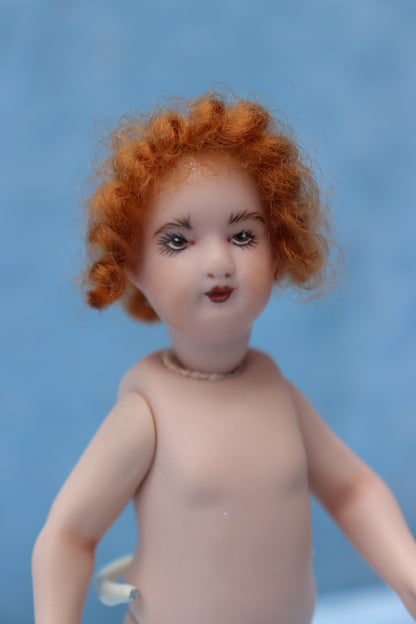 EMMA 3 22 18/0- 5" Mignonette Doll - Antique Repro - Dollhouse - Miniature- MAFD