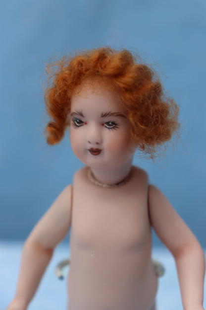 EMMA 3 22 18/0- 5" Mignonette Doll - Antique Repro - Dollhouse - Miniature- MAFD