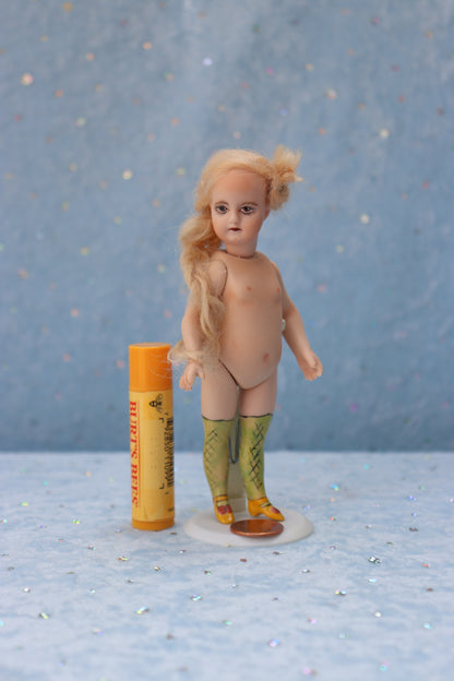 1078 Simon Halbig - Doreen Sinnett mold - 5" Repro Antique Mignonette Doll- MAFD