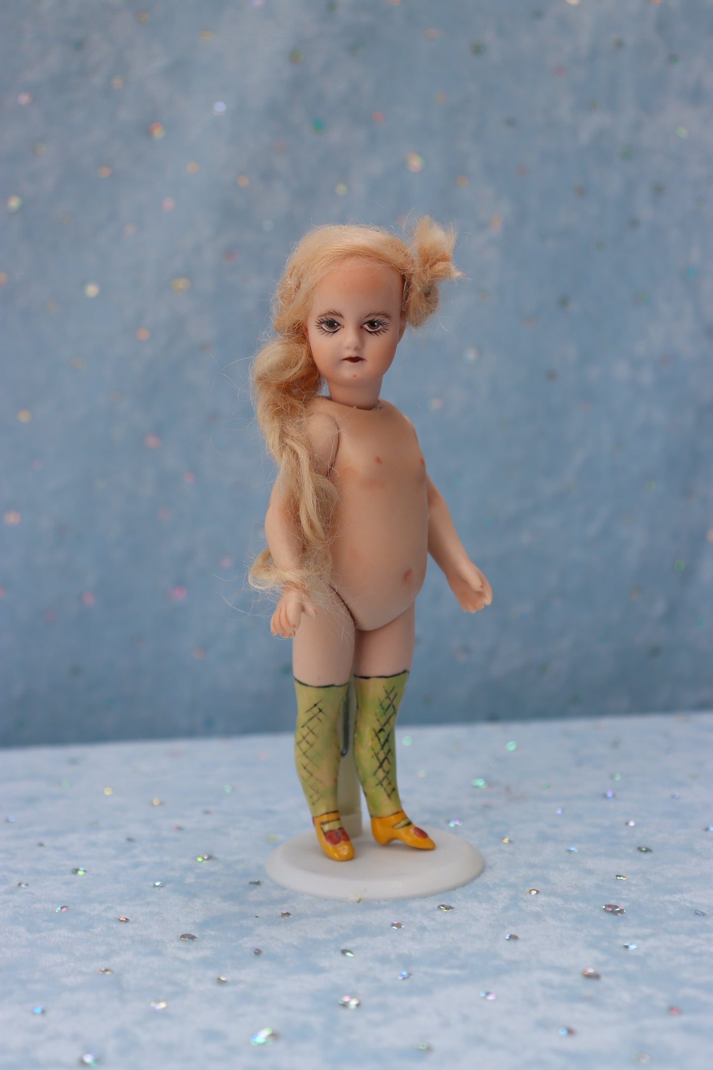 1078 Simon Halbig - Doreen Sinnett mold - 5" Repro Antique Mignonette Doll- MAFD