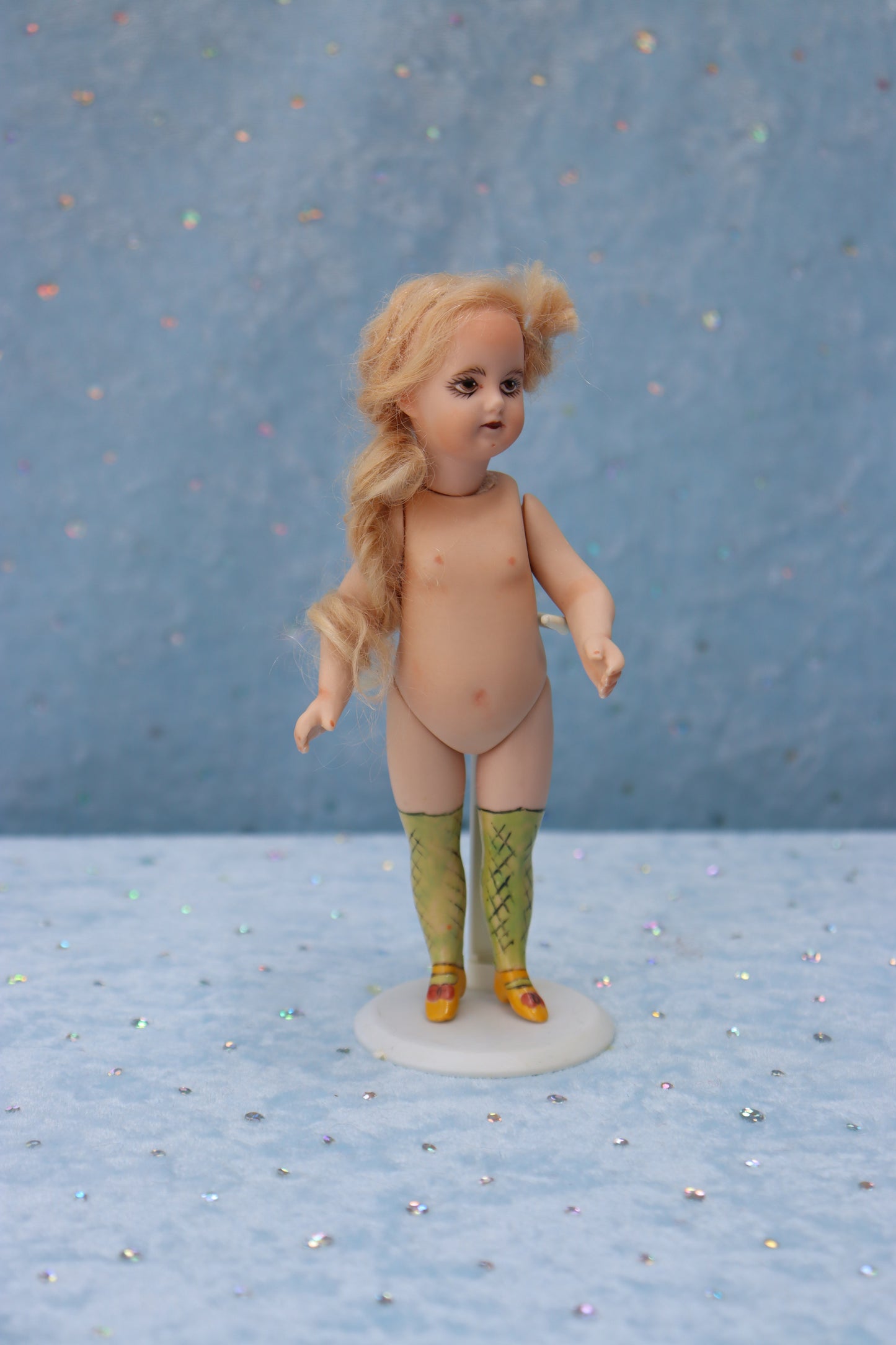 1078 Simon Halbig - Doreen Sinnett mold - 5" Repro Antique Mignonette Doll- MAFD