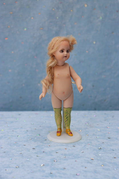 1078 Simon Halbig - Doreen Sinnett mold - 5" Repro Antique Mignonette Doll- MAFD