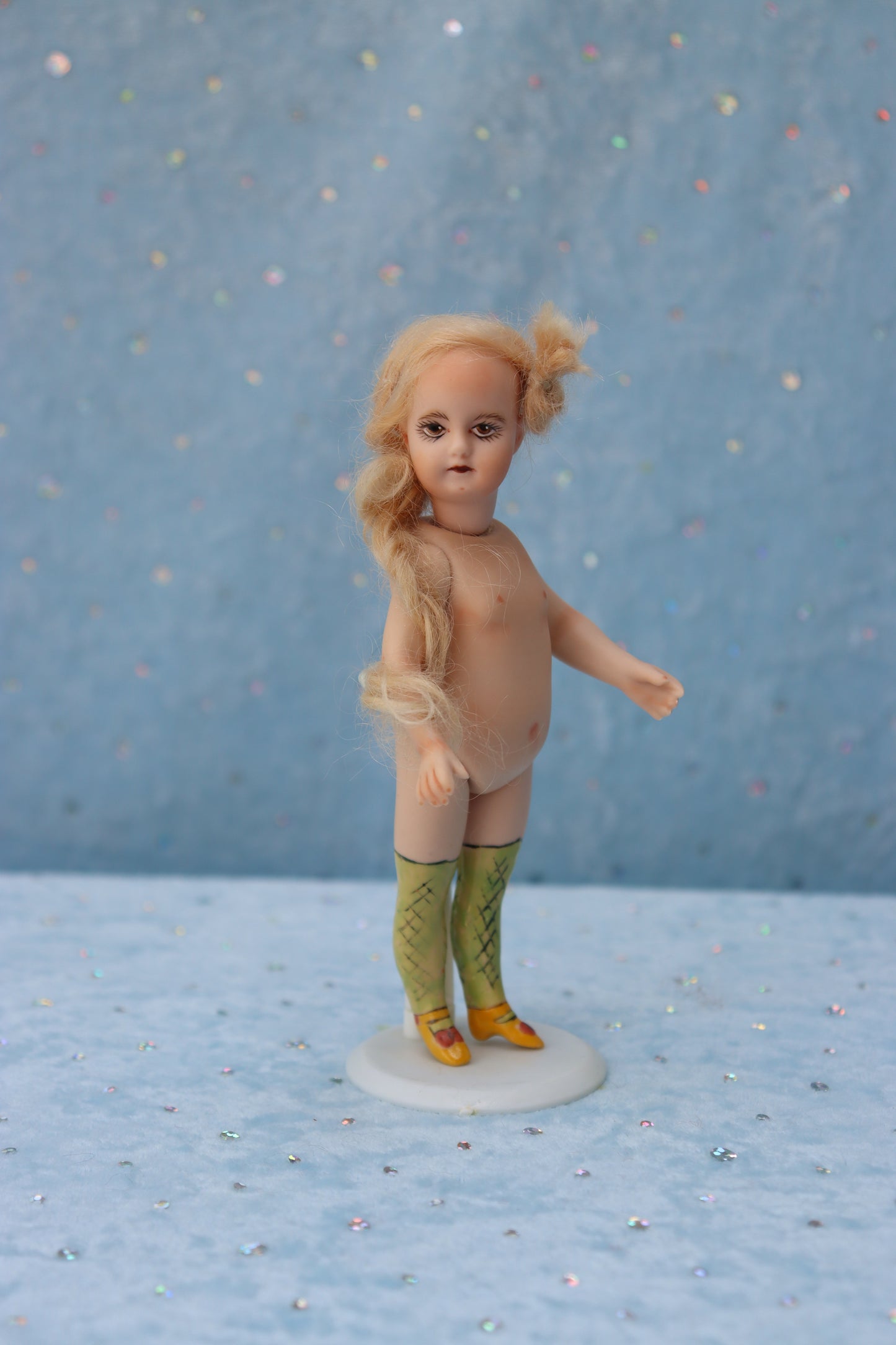 1078 Simon Halbig - Doreen Sinnett mold - 5" Repro Antique Mignonette Doll- MAFD