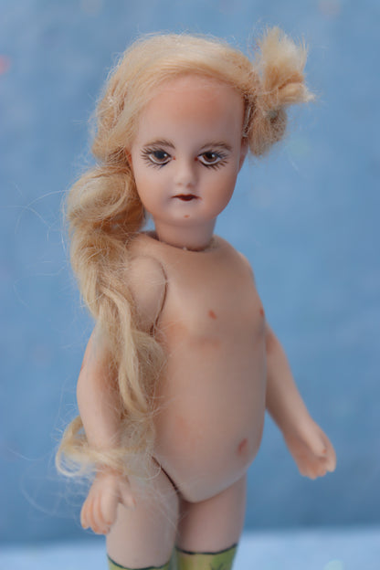 1078 Simon Halbig - Doreen Sinnett mold - 5" Repro Antique Mignonette Doll- MAFD