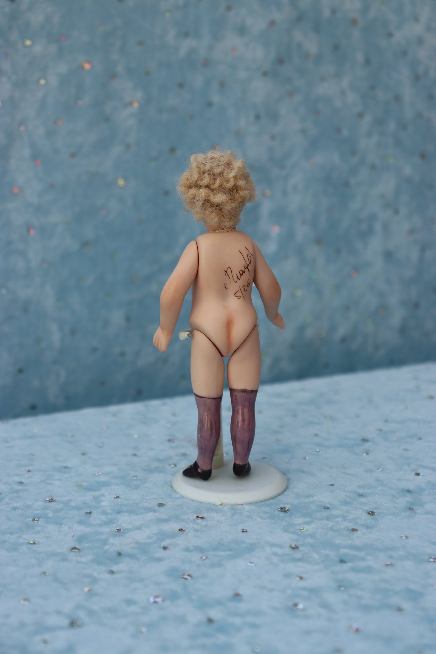 BRU - Doreen Sinnett mold - 5" Repro Antique Mignonette Doll - Dollhouse - MAFD