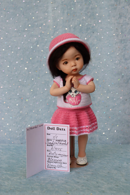 Blossom - OOAK - 11" Porcelain Doll - from Dianna Effner mold Expressions - MAFD