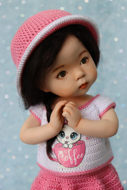 Blossom - OOAK - 11" Porcelain Doll - from Dianna Effner mold Expressions - MAFD