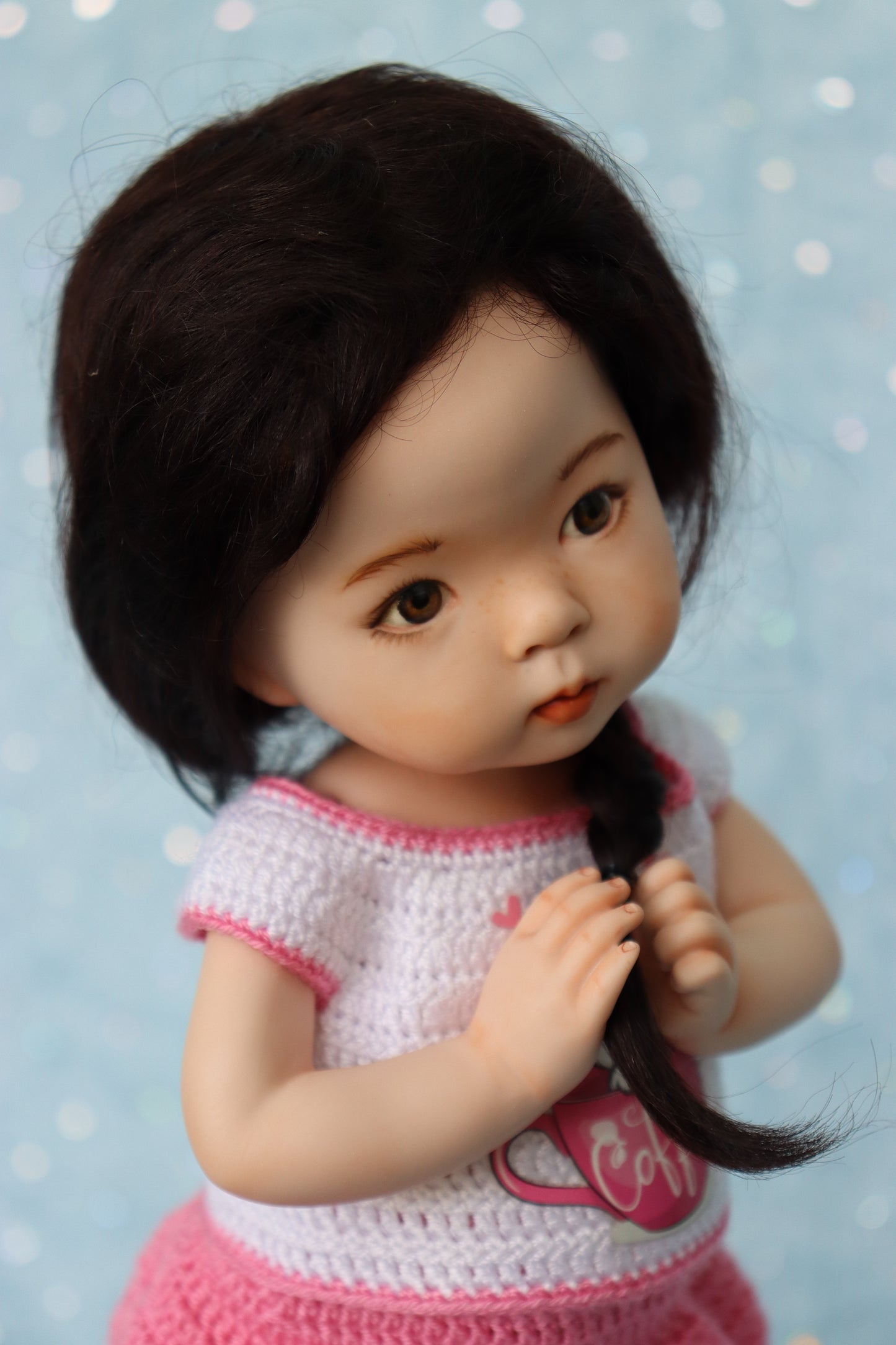 Blossom - OOAK - 11" Porcelain Doll - from Dianna Effner mold Expressions - MAFD