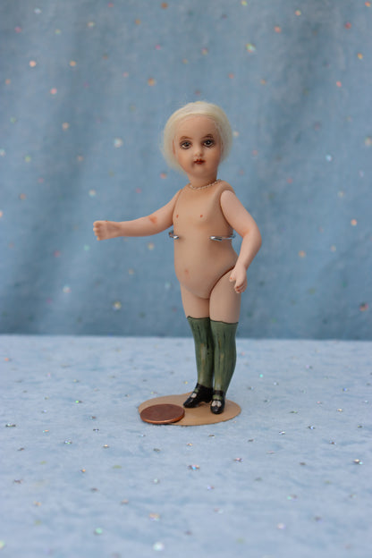 5" Mignonette Doll - UTA 39 14 - Antique Repro - Dollhouse - Miniature- MAFD