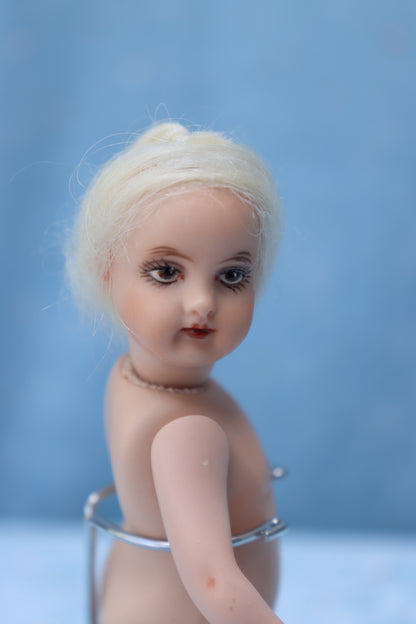 5" Mignonette Doll - UTA 39 14 - Antique Repro - Dollhouse - Miniature- MAFD