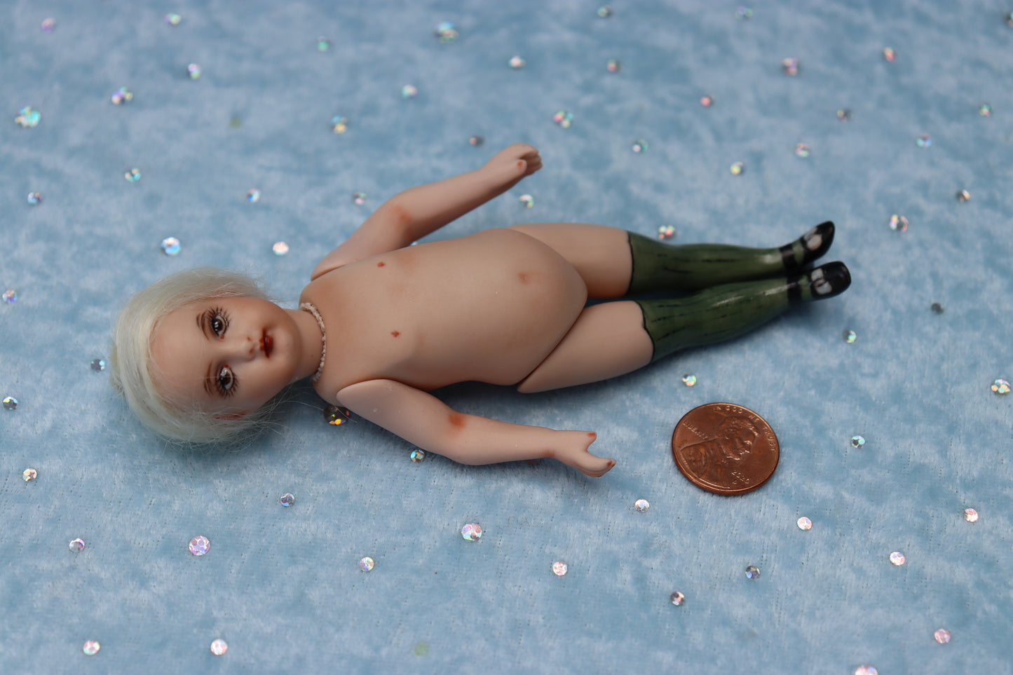 5" Mignonette Doll - UTA 39 14 - Antique Repro - Dollhouse - Miniature- MAFD