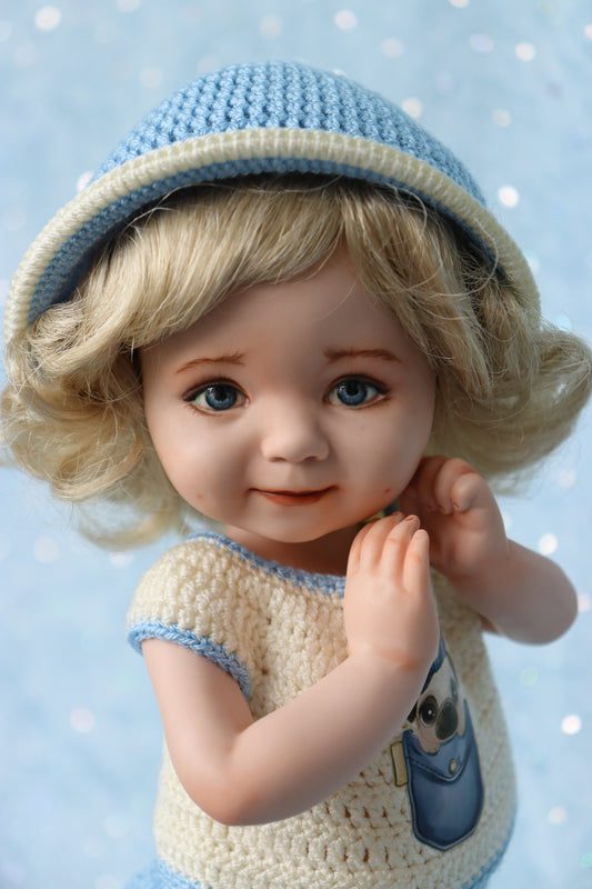 Angel Eyes - OOAK - 11" Porcelain Doll - from Dianna Effner mold - MAFD