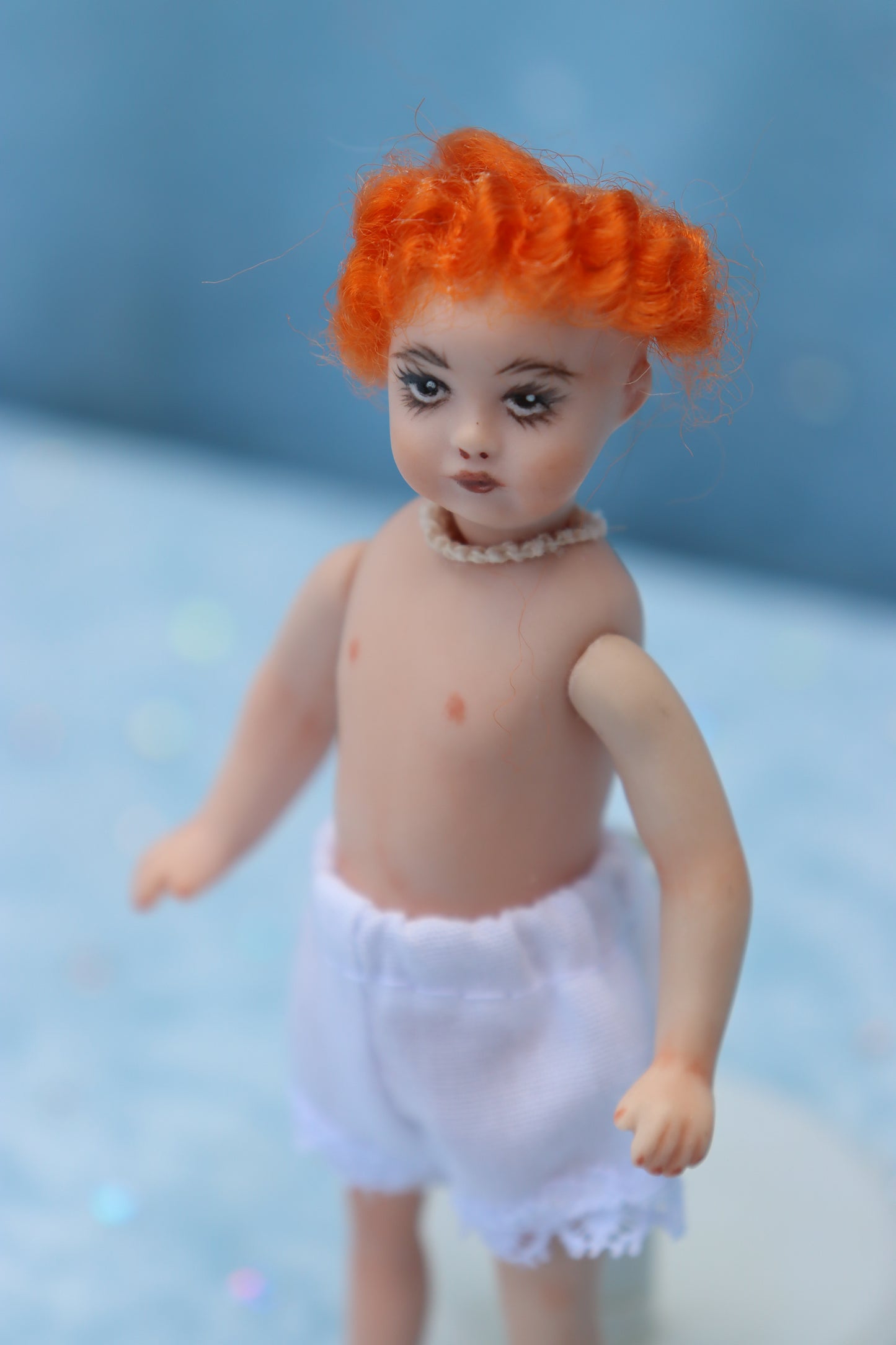 1078 Simon Halbig - Doreen Sinnett mold - 4" Repro Antique Mignonette Doll- MAFD