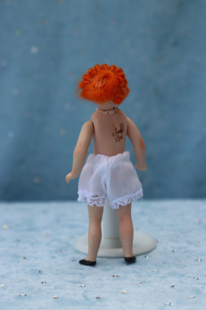 1078 Simon Halbig - Doreen Sinnett mold - 4" Repro Antique Mignonette Doll- MAFD