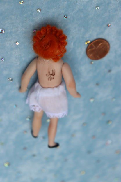 1078 Simon Halbig - Doreen Sinnett mold - 4" Repro Antique Mignonette Doll- MAFD