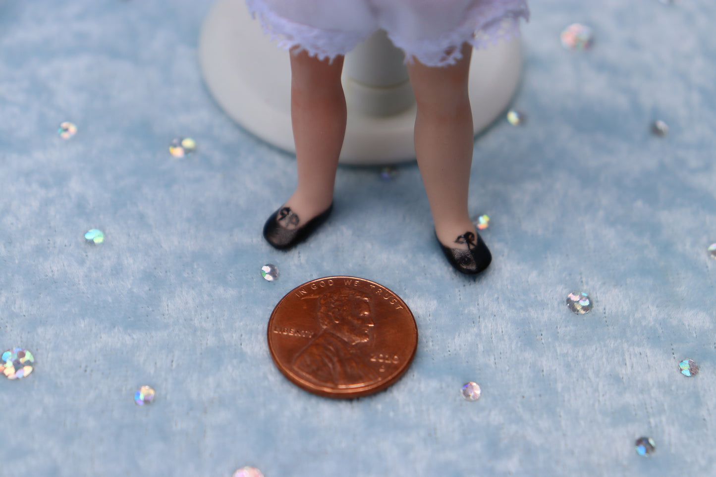 1078 Simon Halbig - Doreen Sinnett mold - 4" Repro Antique Mignonette Doll- MAFD